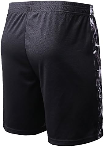 Semele Men's 7" Quick Dry Workout Running Mesh Shorts with Pockets