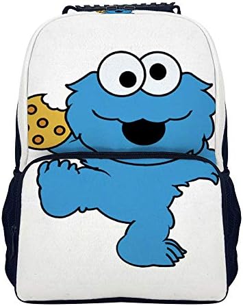 Cookies-Monster Unisex School Backpack, Travel Bag, Lightweight College Back Pack with Laptop Compartment