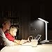 TaoTronics LED Desk Lamp, Dimmable LED Table Lamp, Bedside Lamp, Cool White Reading Light, Eye-caring Book Light (3-Level Dimmer, Touch-Sensitive Control, Night Light, 6W, Glossy White)