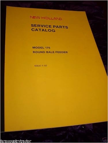 New Holland 175 Round Bale Feeder Old Oem Parts Manual New