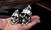 PAURO Men's Stainless Steel Gothic Biker Skull Pendant Necklace Punk Rock Silver Black Vintage Small