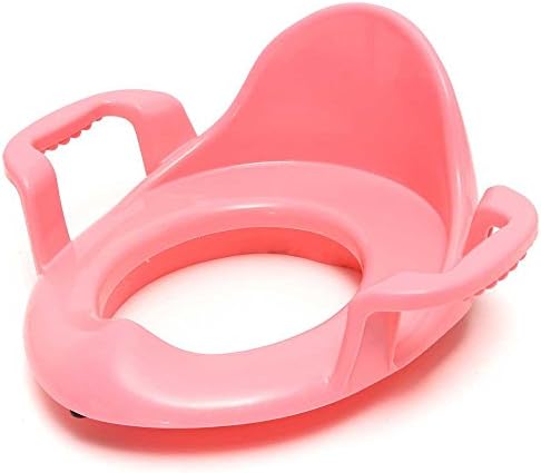 Potty Seat Cushion Toilet Urinal Training Stand Stool With Handle Potties For Child Toddler (Pink)