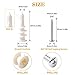 VIGRUE Drywall Anchors Plastic Self Drilling Hollow Wall Anchors with Tapping Screws Assortment Kit (120 PCS)(13×42mm)