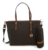Michael Kors Jet Set Brown Diaper Bag Signature
