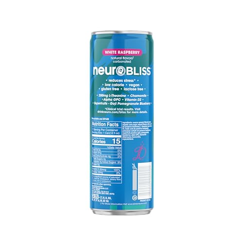 NEURO BLISS WHITE RASPBERRY, 12 FL OZ CAN (PACK OF 12)