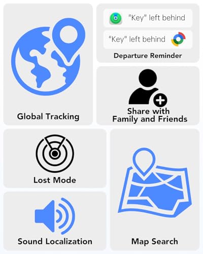 TiMu 4 Pack Dual System GPS Tracker Android & iOS, Key Finder Compatible with Google Find Hub and Apple Find My, Air Tracker Smart Tag for Keys/Luggage/Suitcases/Bags (4 Black)