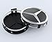MERCEDES SET OF 4 BLACK CENTER WHEEL HUB CAPS 75MM COVER CHROME EMBLEM CAP LOGO