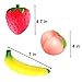 ORWINE Jumbo Squishies Fruit Squishies Slow Rising Strawberry Banana Peach Charms Kawaii Squishies Cream Scented Squishies Toys for Kids and Adults Pack of 3