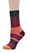 Women's Crew Socks Wool Thick Winter 5-Pack - Wave, Medium