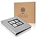 Parah Life Premium 500 Photo Family Wedding Anniversary Baby Vacation Album Sewn Bonded Leather Book Bound Multi Directional 500 4x6 Photos 5 Per Page Large Capacity Deluxe Customizable (Silver)