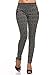 2LUV Women's Patterned Skinny Pants with Zippers