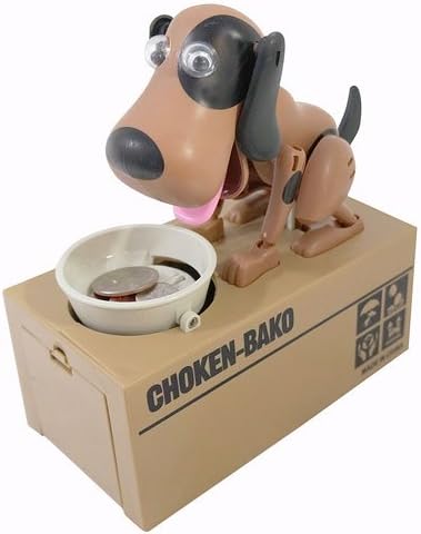 My Dog Piggy Bank - Mechanical Coin Eating Doggie Coin Holder