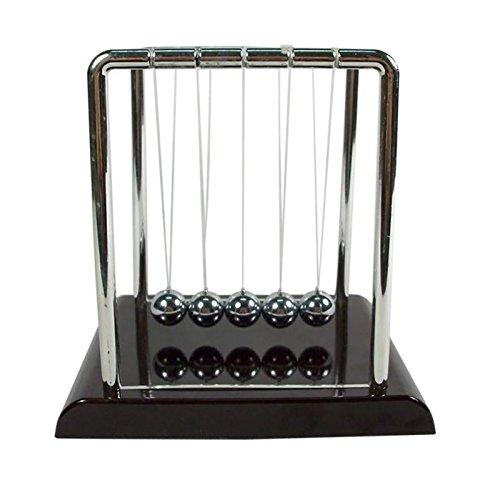 Finlon Early Fun Development Educational Desk Toy Gift Newtons Cradle Steel Balance Ball Physics Science Pendulum - Thumbnail 7