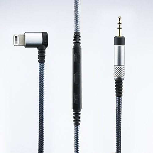 Ablet Lightning jack Audio Adapter for Iphone 7 / 7 Plus, Right Angle Lightning to 2.5mm Cable with mic &amp; remote Volume for Bose Quiet Comfort 25 / 35 / QC25 / QC35 Headphones