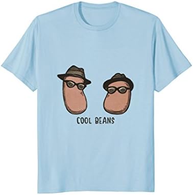 Mens Cool Beans T-Shirt 2XL Baby Blue