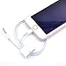 ME 30 Pin to 8 Pin Cable Adapter Converter with 3.5mm Audio Connector for iPhone 5/5s/6/6s/iPod Touch/iPad Air, iPad Mini, White