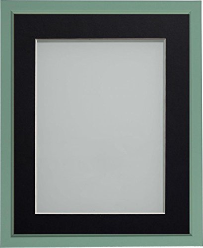 Frame Company Drayton Range A4 Green Picture Photo Frame with Black Mount For Image Size A5