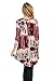 Frumos Womens Tunic Top For Leggings High Low T-Shirts X-Large Burgundy