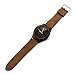 Oct17 Men's Walnut Wood Fashion Bamboo Wooden Watch Quartz Genuine Leather Japanese Analog Quartz Movement Casual Brown Wristwatches