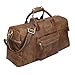 Polare 20'' Full Grain Cowhide Leather Weekender Duffle Bag Overnight Luggage Travel Duffel Bag For Men