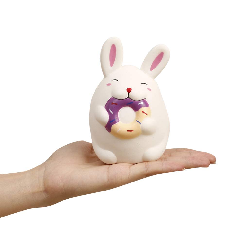 Anboor 4.7 Inches Rabbit Squishies Kawaii Soft Slow Rising Cute Scented Animal Squishy Stress Relief Kids Toys Decorative Props