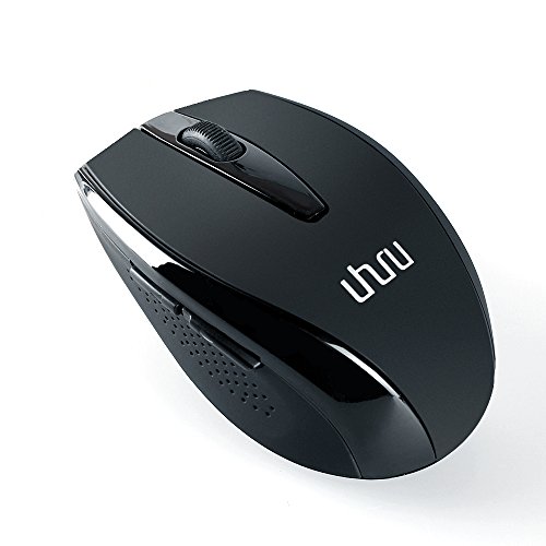 UHURU Bluetooth Mouse, Wireless Portable Optical Mouse with 5 Buttons for Laptop, Notebook, Tablet, Mac, PC-Improved Version 3.0