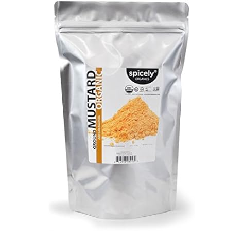 Amazon Com Spicely Organic Mustard Ground 1 Lb Bag Certified Gluten Free Grocery Gourmet Food