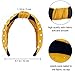 Joyeah 4 Pcs Pearls Headbands, Satin Fabric knotted headband with pearls, Topknot Headband Vintage Wide Hair Band Fashion Hair Accessories for Women and Girls