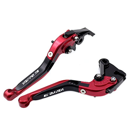 Red Folding Extendable Brake Clutch Levers For YAMAHA YZF R3 2015-2017