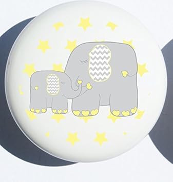 Amazon Com Single Yellow Elephant Drawer Pull Knob Jungle Safari