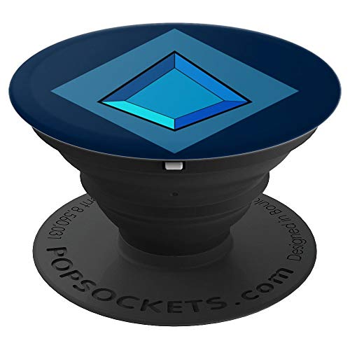 PopSockets: Blue Diamond Universe Gem - PopSockets Grip and Stand for Phones and Tablets