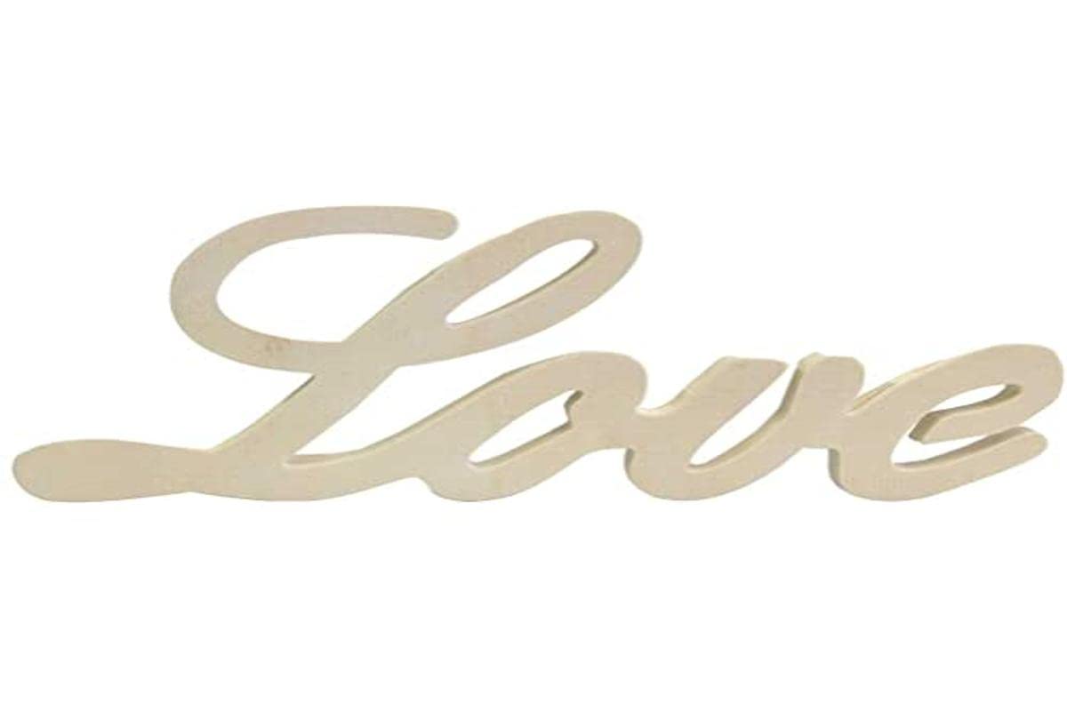 Artemio 14001885 Word, Wood, Beige, 28 x 2 x 12 cm