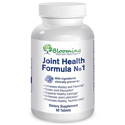 Joint Support Supplement ★ 6-in-1 Formula ★ Glucosamine Sulfate, Chondroitin, MSM, Hyaluronic Acid, Turmeric & Bioperine ★ For Women With Achy Knees, Back, Neck, Shoulders & Inflammation