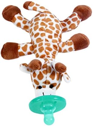 Kongqiabona Silicone Plush Animal Pacifier Cute Funny Newborn Baby Food-grade Silicone Cartoon Animal Pacifier With Soft Plush Toy BPA Free Dummy Nipple Teat Soother