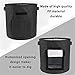 Alapaste 3 Pack Grow Bag 15 Gallon Potato Plant Grow Container Felt Waterproof Garden Planter Bag with Handles for Grow Multi-Species Vegetables Carrot,Tomatothumb 2