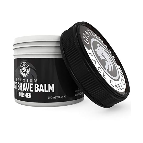 Aftershave Balm For Men - Gentlemans Face Care Club Vegan Friendly After Shave Post Shave Gel With Witch Hazel + Aloe…