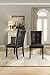 Homelegance Decatur PU Leather Dining Chair (Set of 2), Dark Brown