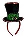 Mini Snowman Caroler Top Hat Headband Christmas Mistletoe Holly Berries Costume Black