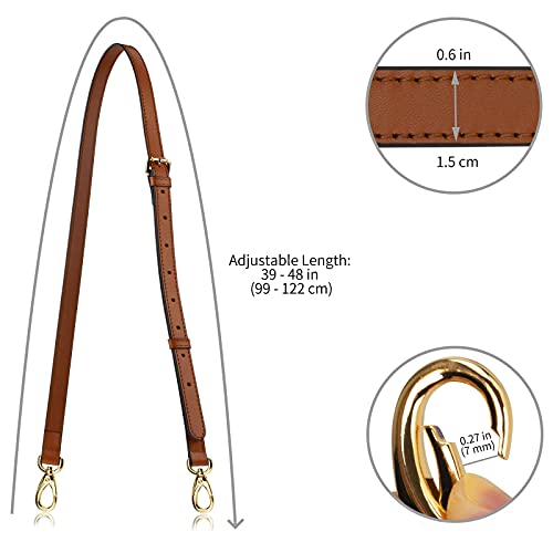 Allzedream Genuine Leather Purse Strap Replacement Crossbody Handbag