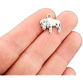 Bohemian Findings BULK 20 Buffalo Antique Silver Tone Charms - SC6542