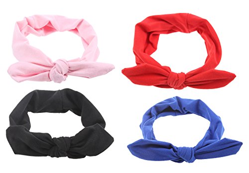 4 Pack Women Fashion Elastic Hair Band Turban Head Band Accessories Set4