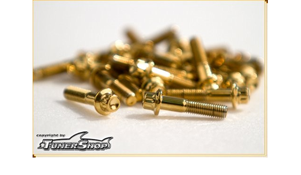 152 pieza Llanta Tornillos M7 x 32 Acero Dorado 3 oz BBS ...
