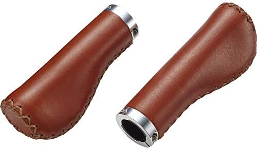 Voxom GR14 Leather 718000011 Closed End Grips, braun, 130/120 mm