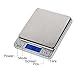 Gosund Portable Digital Kitchen Scale for Jewelry Backlit Display Refined Accuracy 0.1g/0.005oz Maximum Weight 3000g/105.82oz Stainless Steel (Silver)