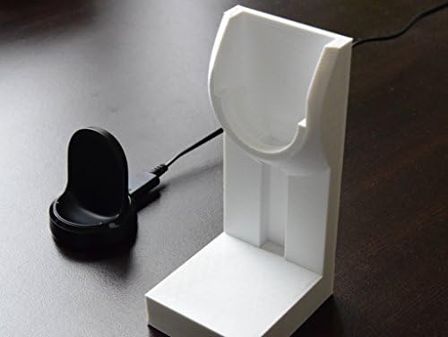 Samsung Gear S2 Smartwatch Stand having Charger Integration, 3D Printed (Charging Cable Not Included)