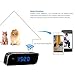 UMANOR Wireless Security Wi-Fi Hidden Camera Clock - HD 1080P Video Spy Camera Clock with Motion Activated Alarming Live Video Viewing Nanny Cam