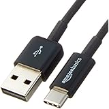 AmazonBasics USB Type-C to USB-A 2.0 Male Cable - 6 Feet  (1.8 Meters) - Black
