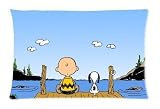 Lovely Snoopy Theme Pillow Case Pet Cover Snoopy Pillowcase Size: 20*30 by Diy Popular Pillowcase cover