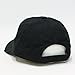 Plain Blank Washed Cotton Distressed Adjustable Baseball Cap (Black)