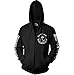 Sons of Anarchy SOA Full CA Backprint Zip Hood (Black), X-Large